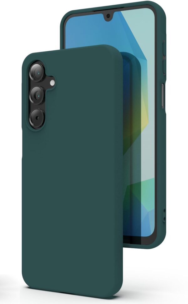 YATWIN Dark Green Silicone Shockproof Case for Samsung Galaxy A16 5G