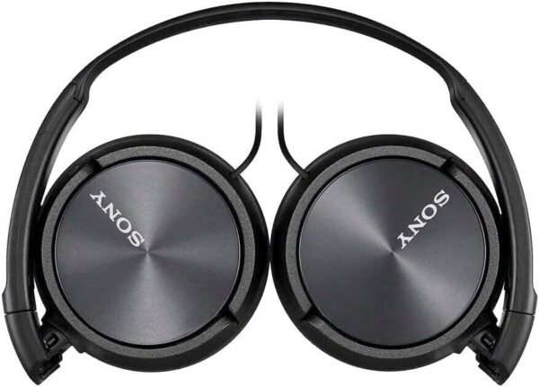 Sony MDR‑ZX310AP On‑Ear Wired Headphones w/ Mic, Swivel Fold – Black - Image 2