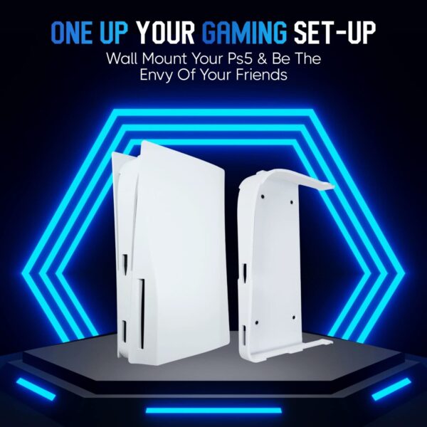 Q-View PS5 Wall Mount Bracket Clip - Wall Mount Bracket for PlayStation 5 - Image 3