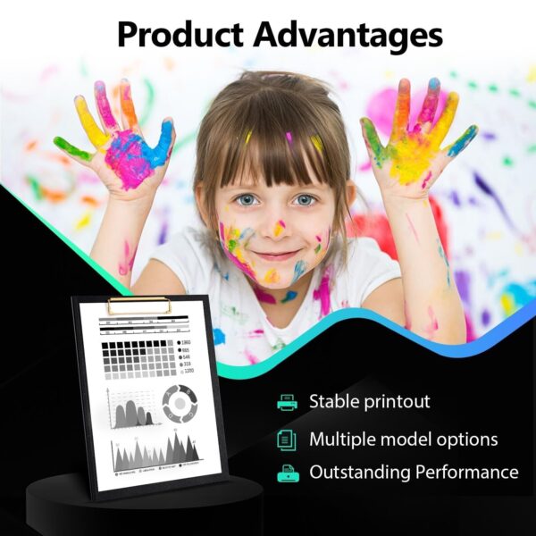 LC421XL Compatible WYFYINK Ink Cartridges for Brother DCP-J1050DW (2 Black) - Image 5