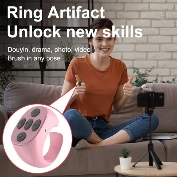JX-05 Multifunctional Mobile Remote Control Pink - Image 4