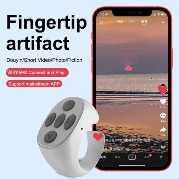 JX-05 Multifunctional Mobile Remote Control White - Image 3