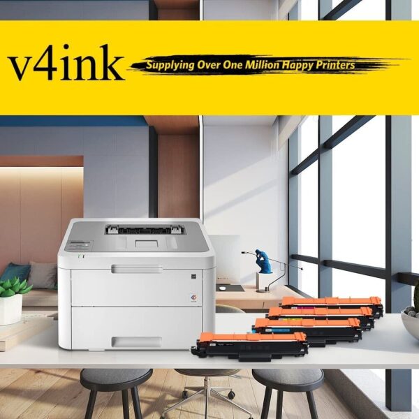 v4ink Compat TN-247/243 CMYK Toner Value Pack for Brother DCP/HL/MFC Printers - Image 2