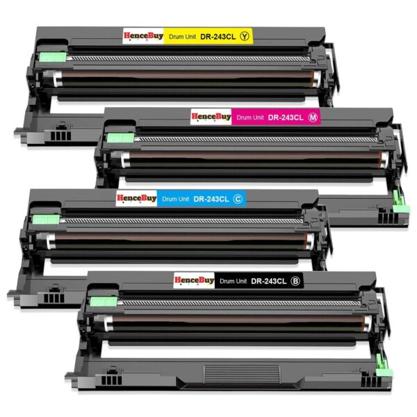 HenceBuy DR-243CL Drum Unit Replacement for Brother DCP/HL/MFC Printers – CMYK
