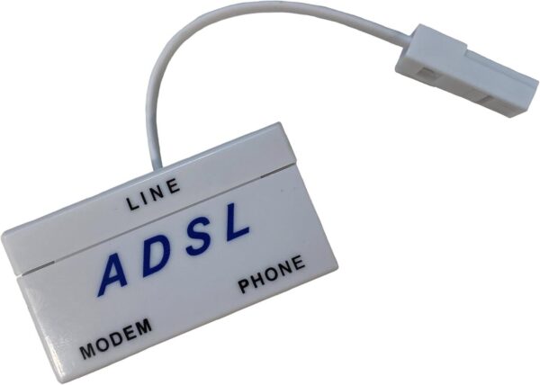 ADSL/ADSL2+ Microfilter Internet Broadband Micro Filter Splitter With Cable Lead