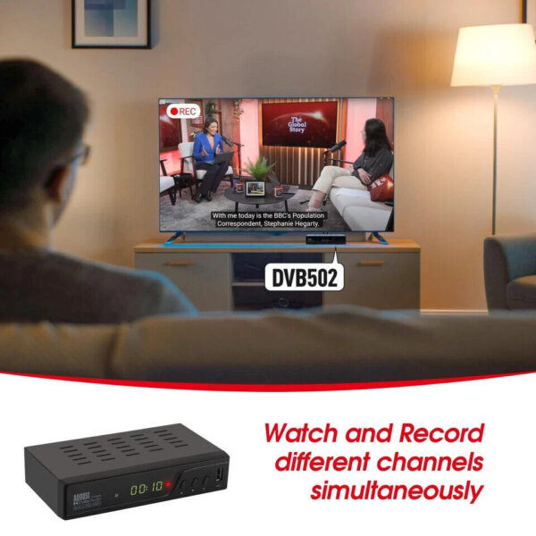 ​August DVB502 Freeview HD Twin-Tuner Set-Top Box, 256GB SSD, HDMI, Refurbished​ - Image 3