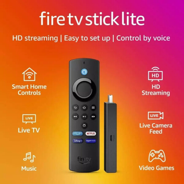 Amazon Fire TV Stick Lite & Alexa Voice Remote Lite - HD Media Player Firestick - Image 2