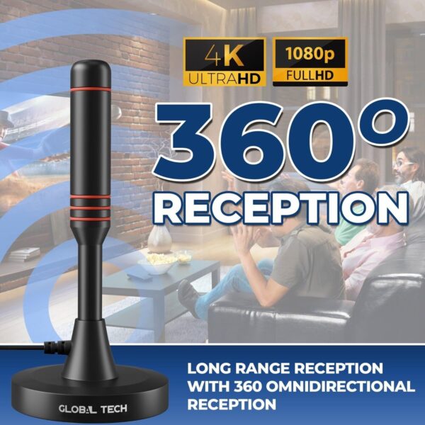 Digital TV Antenna HDTV Indoor/Outdoor D008AF 1080P, 4K Ultra HD - Image 2