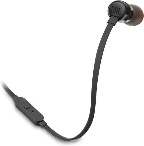 JBL Tune 110 Wired In-Ear Headphones with JBL Pure Bass Sound, Black - Image 2