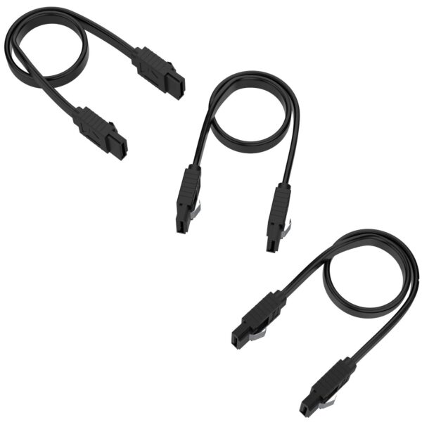 Sabrent 90 Degree SATA Cable - 3 Pack - Image 2