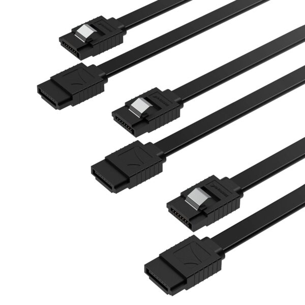 Sabrent 90 Degree SATA Cable - 3 Pack - Image 4