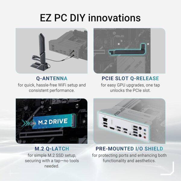 ASUS PRIME X870-P WIFI AMD ATX MB | PCIe 5.0, DDR5, 4x M.2, WiFi 7 - Refurb Pins - Image 2