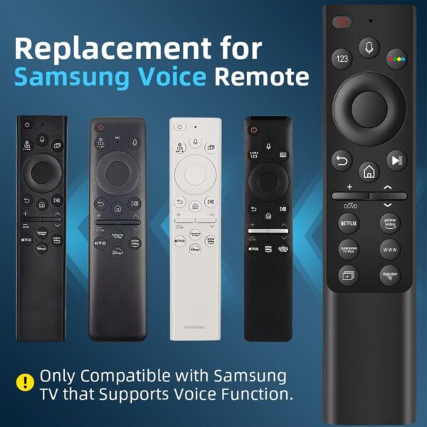 Universal Voice Remote for Samsung Smart TV: LCD LED QLED 4K UHD, Netflix Prime​ - Image 2