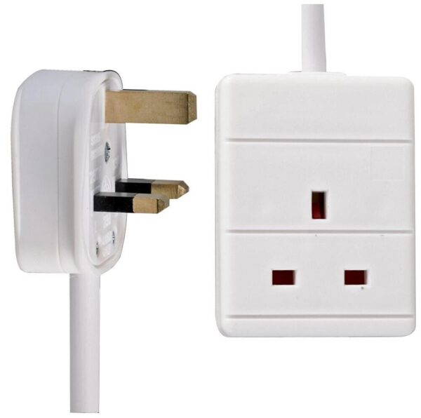 PRO ELEC PEL00898 1 Gang Extension Lead 3M, White