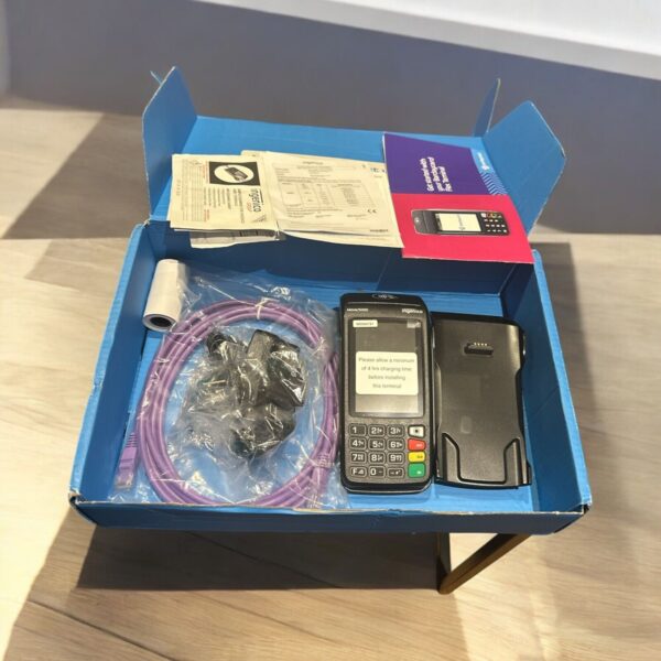 Ingenico Move 5000 Card Reader Merchant Machine /w Charging Base Station & box