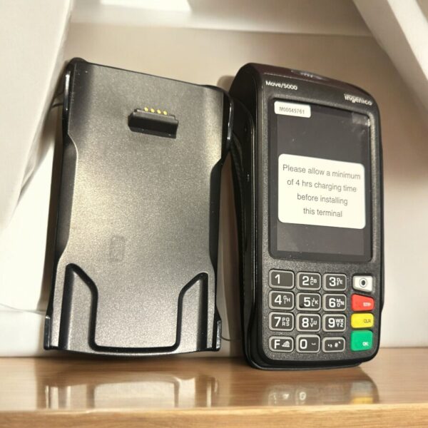 Ingenico Move 5000 Card Reader Merchant Machine /w Charging Base Station & box - Image 2