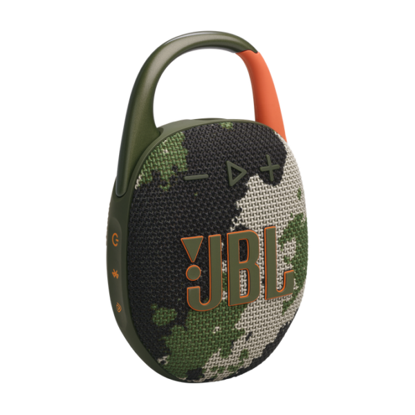 JBL Clip 5 Squad Camo IP67 Waterproof Bluetooth Speaker w/ Carabiner Clip - Image 9