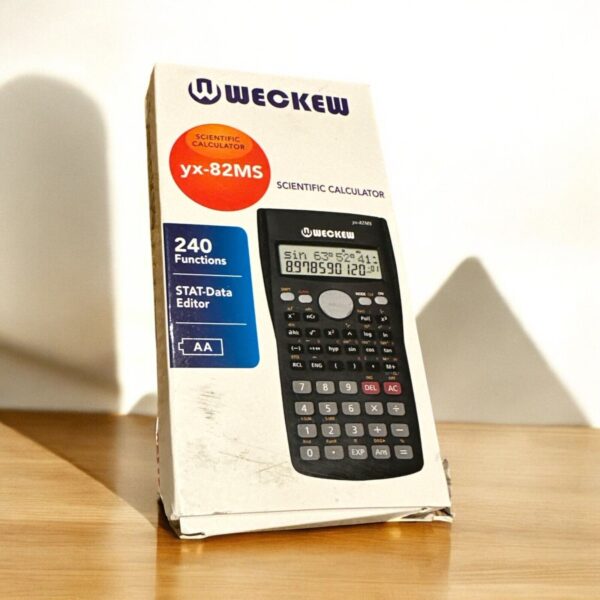 Weckew YX-82MS Scientific Calculator – 240 Functions, Engineering Grade (Black)