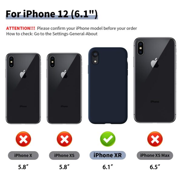 TAXXOE Dark Blue Ultra Slim Shockproof Silicone Case for iPhone XR 6.1" - Image 2