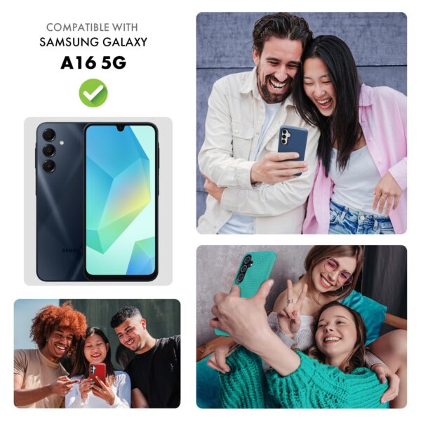 Samsung Galaxy A16 5G Case + 2 Screen Protectors, Military Grade Shockproof Cover - Image 4