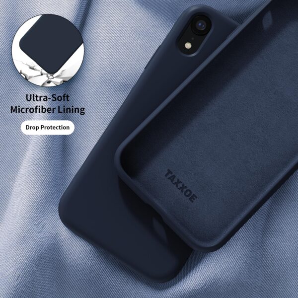 TAXXOE Dark Blue Ultra Slim Shockproof Silicone Case for iPhone XR 6.1" - Image 4