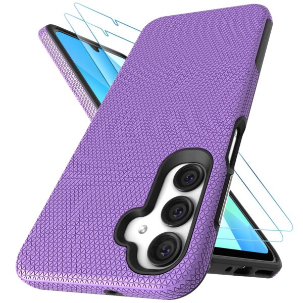 Samsung Galaxy A16 5G Case + 2 Screen Protectors, Military Grade Shockproof Cover