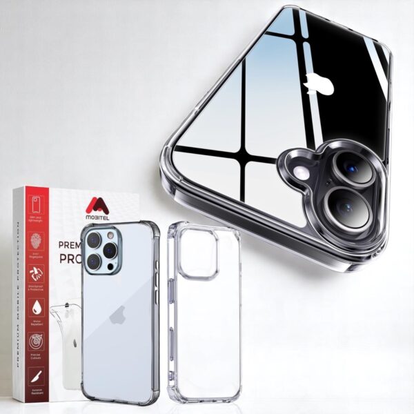 2 x iPhone 16 Cases - Shockproof, Full Camera Protection, Anti-Scratch