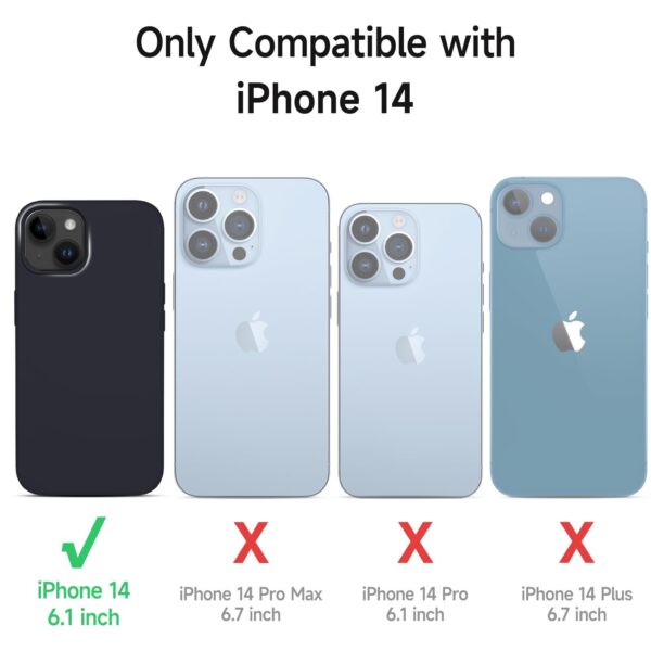 OitiYaa Silicone Case Designed for iPhone 14 Case, Ultra Slim Shockproof Protect - Image 2