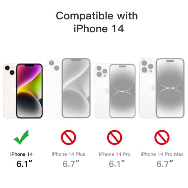 JETech Case for iPhone 14 6.1-Inch, Non-Yellowing Shockproof Phone Bumper Cover, - Image 2