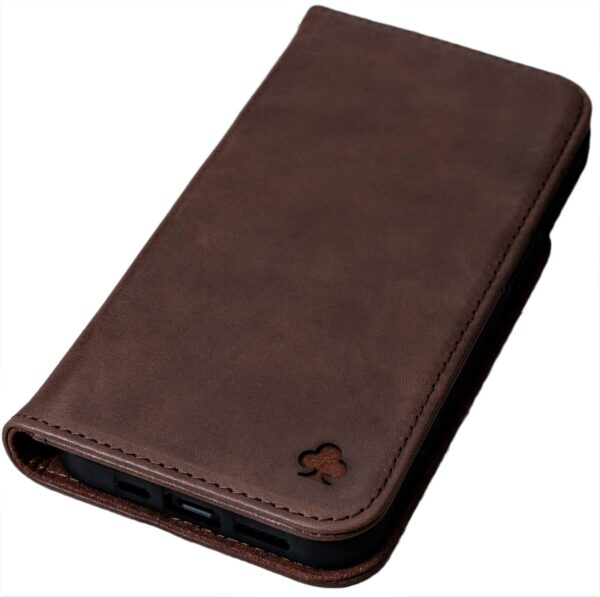 PORTER RILEY - Leather Case for iPhone 13 Pro (6.1"). Premium Genuine Leather St