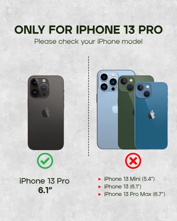 PORTER RILEY - Leather Case for iPhone 13 Pro (6.1"). Premium Genuine Leather St - Image 2