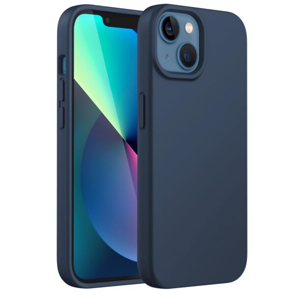 JETech Silicone Case Compatible with iPhone 13 6.1-Inch, Silky-Soft Touch Full-B