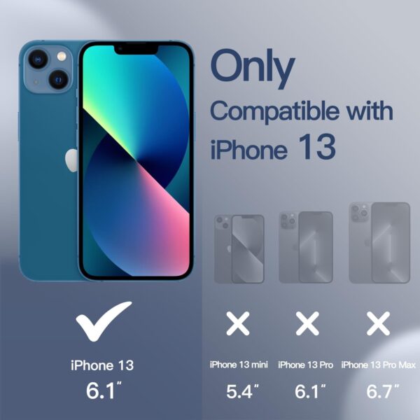 JETech Silicone Case Compatible with iPhone 13 6.1-Inch, Silky-Soft Touch Full-B - Image 2
