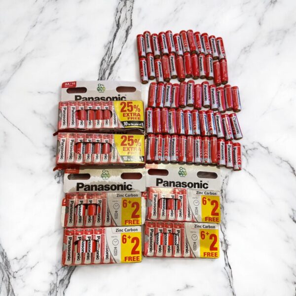 112 Qty of Panasonic AA Batteries R6
