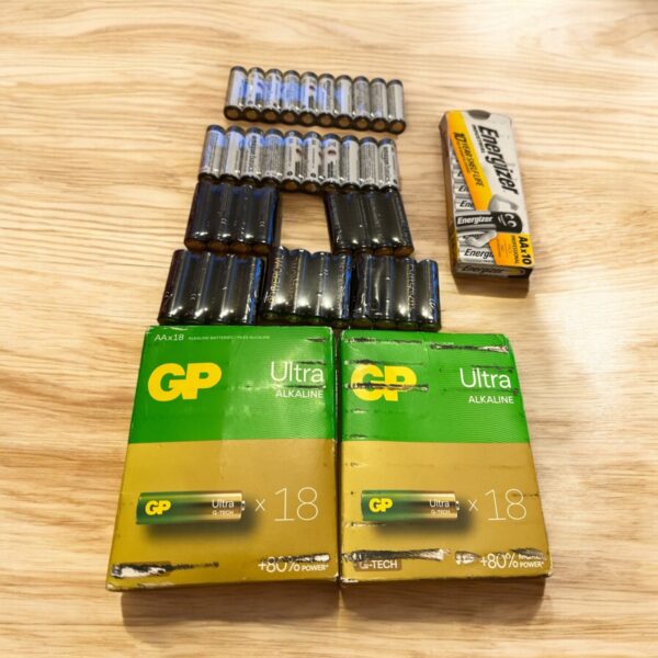 86 Qty of AA Batteries LR6 - Energizer, GP Ultra, Powerowl, & Amazon Basics