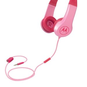 Motorola Squads 200 Kids Wired Headphones with Anti-Allergic Cushion and In-Line